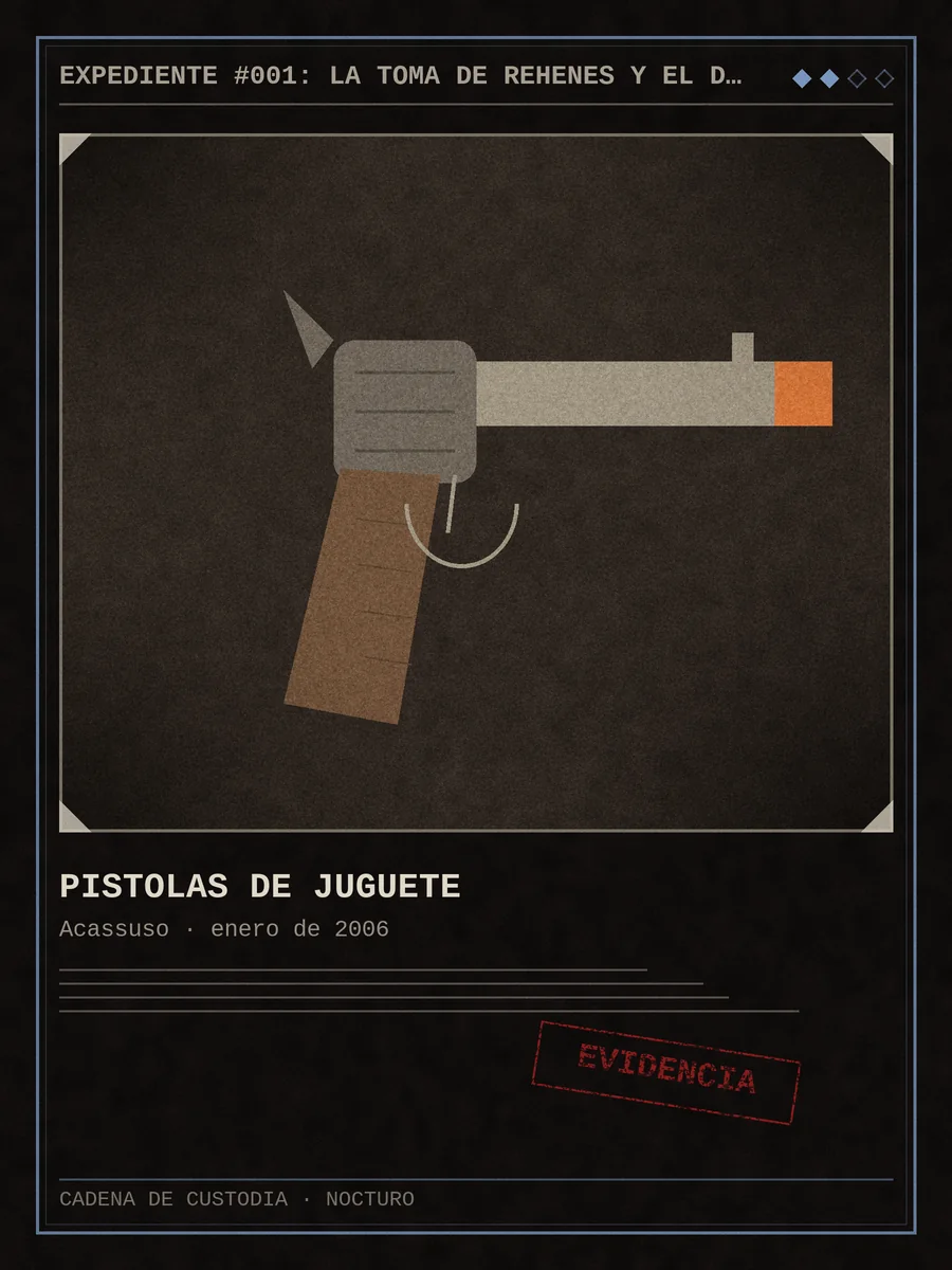 Carta de evidencia: Pistolas de Juguete